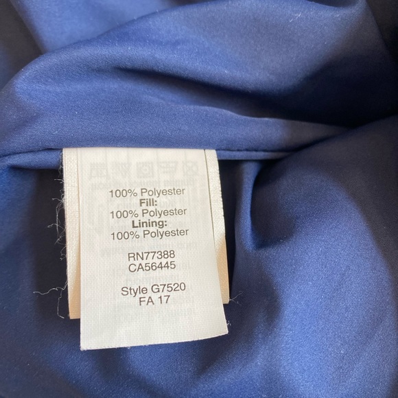 J Crew XS Dark Blue / Navy Quilted Vest - Picture 7 of 7